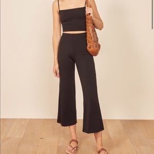 Reformation Jamie two piece, black size small